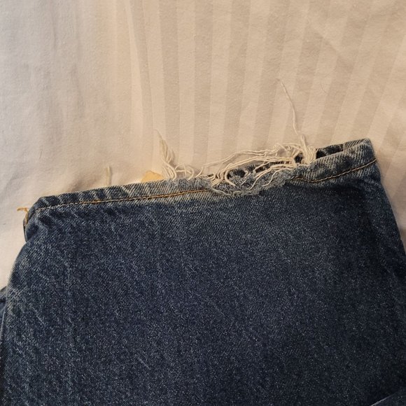 Levis 517 Bootcut Jeans 2006 Dark Blue Wear Bottom Hem 36 x 30 Mens - Picture 5 of 16